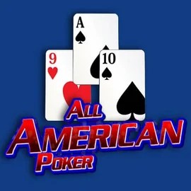 All American Poker online game logo by RTG (Reel Time Gaming) on rivokasino.com.se