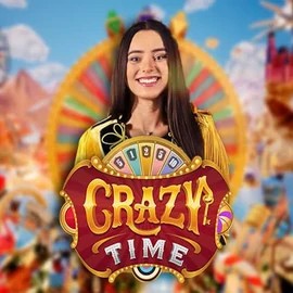 Crazy Time logo – Live Casino by Evolution at RivO Casino