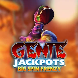Official Jackpots logo: Genie Jackpots: Big Spin Frenzy by Blueprint Gaming at RivO Casino