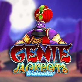Genie Jackpots Wishmaker slot logo by Blueprint Gaming at RivO Casino