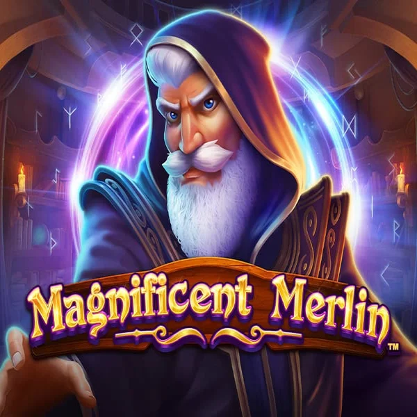 Magnificent Merlin casino game by Greentube – featured logo at RivO Casino