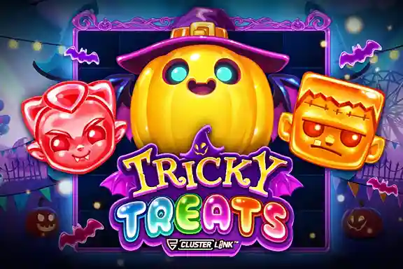 Tricky Treats logo by Push Gaming RivO Casino